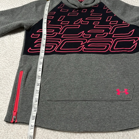 Under Armour Girls Steph Curry Black & Gray Hoodie, EUC, Size Medium - Picture 7 of 9